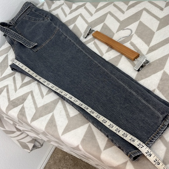 Veronica Beard Logan Belted High Rise Straight-Leg Jeans in‎ Kodiak size 31 - Picture 11 of 11